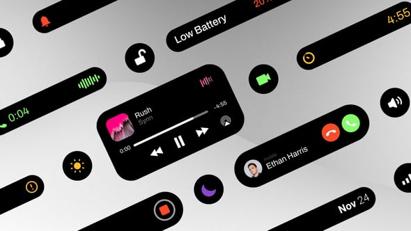 灵动岛UI动画,PR模板,AE模板