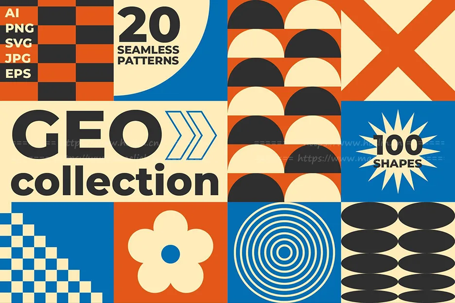 包豪斯风格,几何图形元素